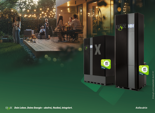 E3/DC Stromspeicher für energieautarkes Wohnen im Einfamilienhaus